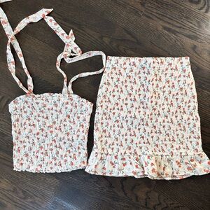 Abercrombie & Fitch Smocked Two Piece Set